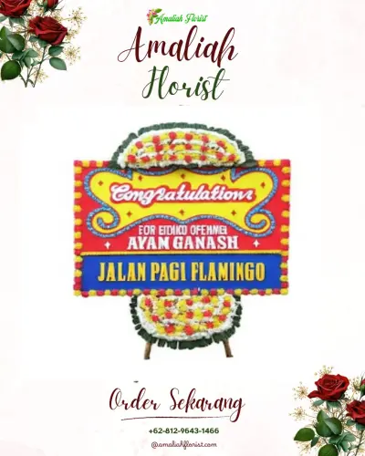 Bunga Papan Congratulation di Warunggunung